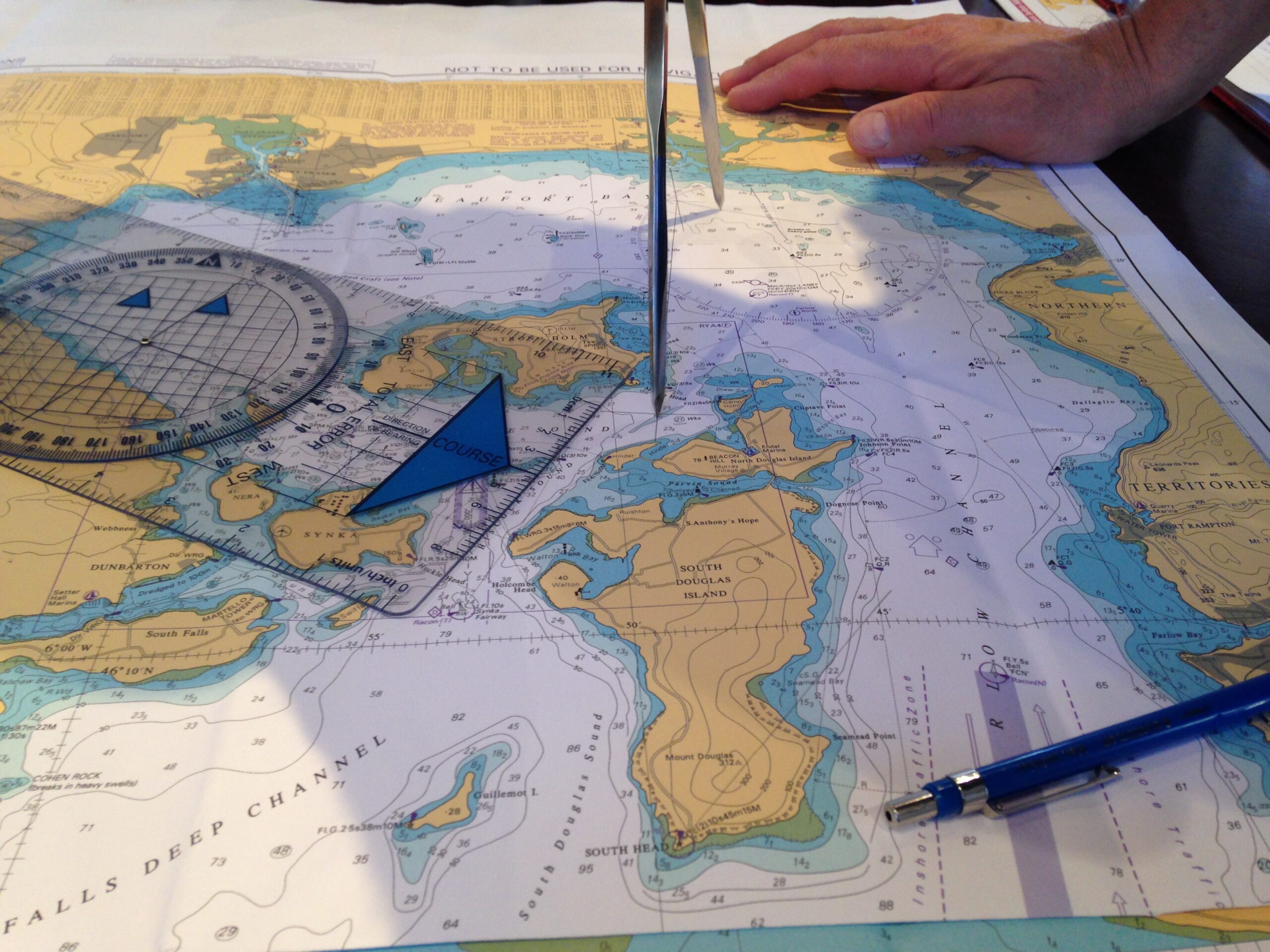 Charting a course without GPS or autopilot