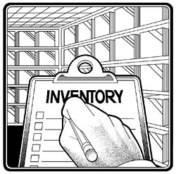 Taking inventory of our sail boat