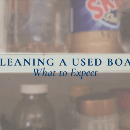 Cleaning a Used Boat