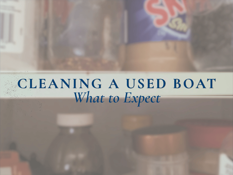 Cleaning a Used Boat