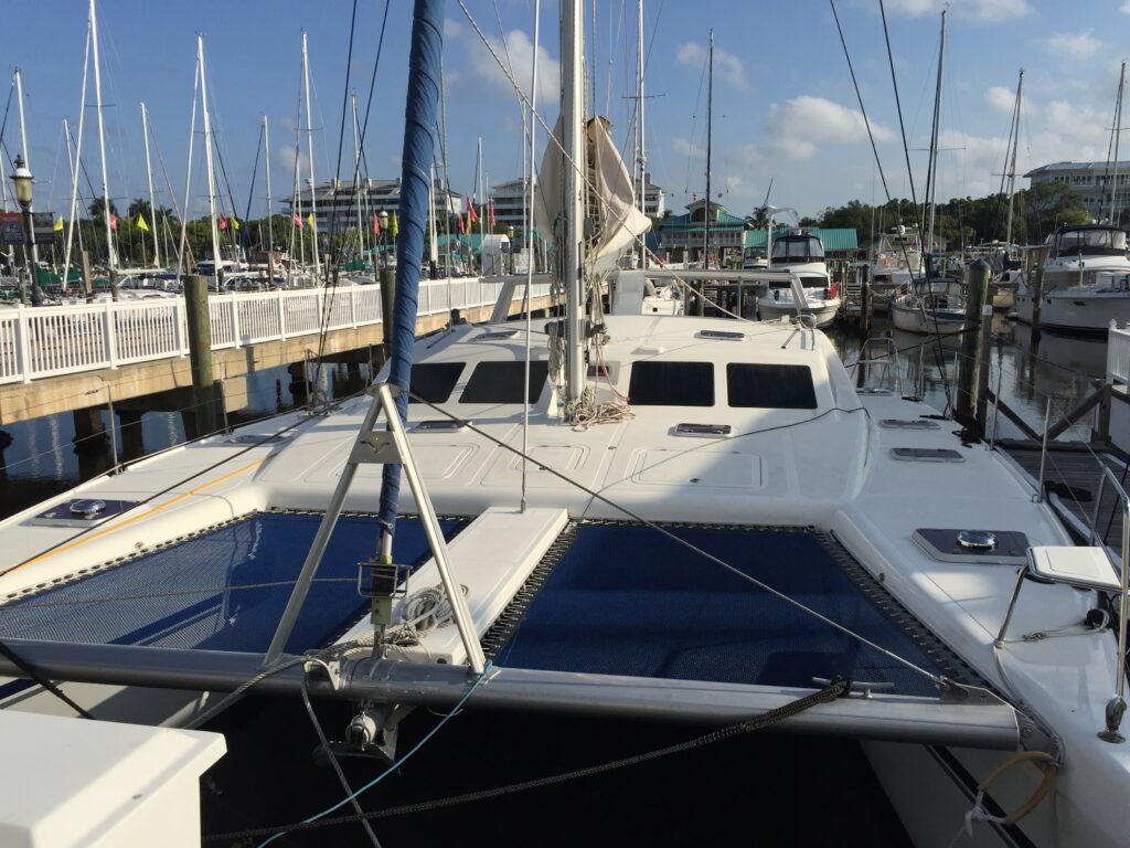 Catamaran trampoline replacement