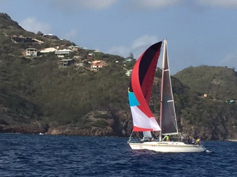 Gaining awareness on my best sailing day yet in Antigua