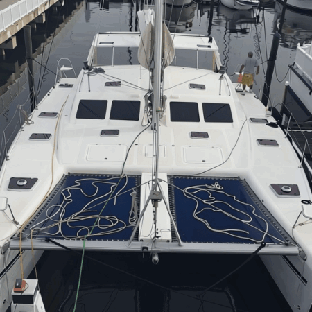 Catamaran Refit: SV Aphrodite a St Francis 50 catamaran in Palmetto Florida