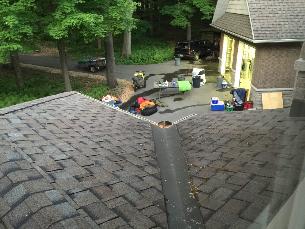 Preparing to move aboard: our garage contents sits on the driveway, allowing us to clean the garage floor