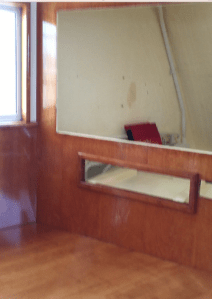 30 inch television, DVD player and car stereo have beenremoved. Deemed too heavy and outdated. 