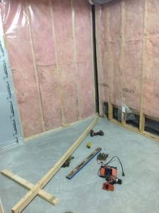 Basement storage room early this morning