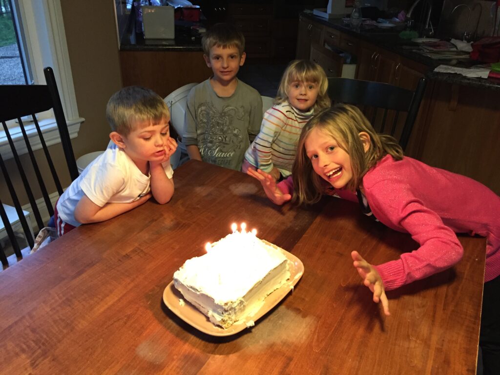 Sailing family from Ottawa: This is the cake my husband made for our twins' fourth birthday.