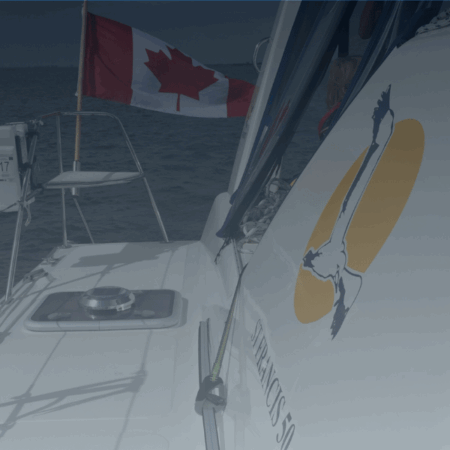 First Ssquall on SV Aphrodite. a St Francis 50 catamaran