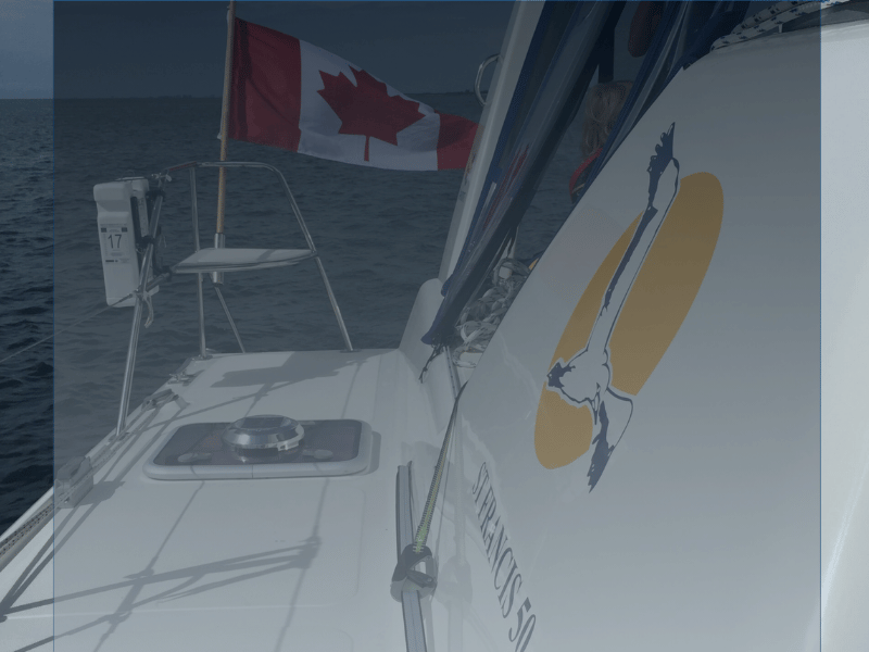 First Ssquall on SV Aphrodite. a St Francis 50 catamaran