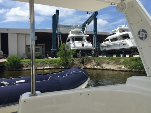 Scenery at Riverhawk marine - a dockyard in Tampa