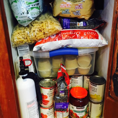 Provisions on SV Aphrodite, dry processed goods