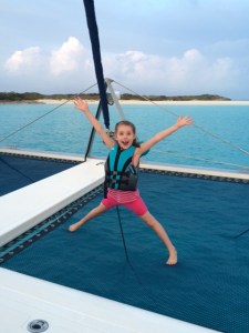 Emily (6) on our trampoline.