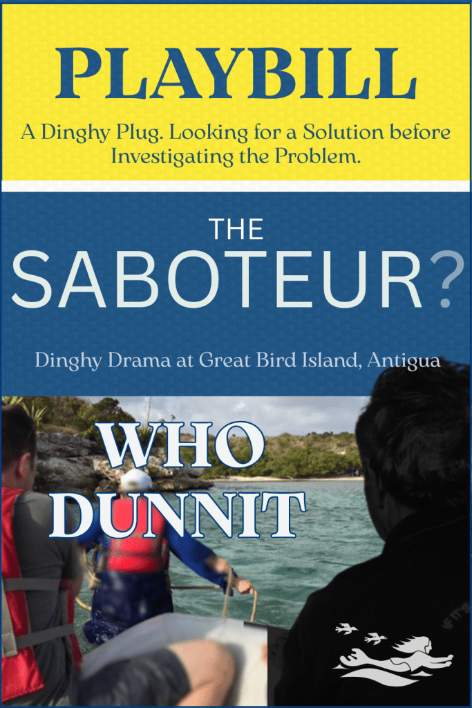 My RYA crew with the instructor, Ian, in silhouette. Was the dinghy plug kicked out by accident or as a teachable moment....we will never know.