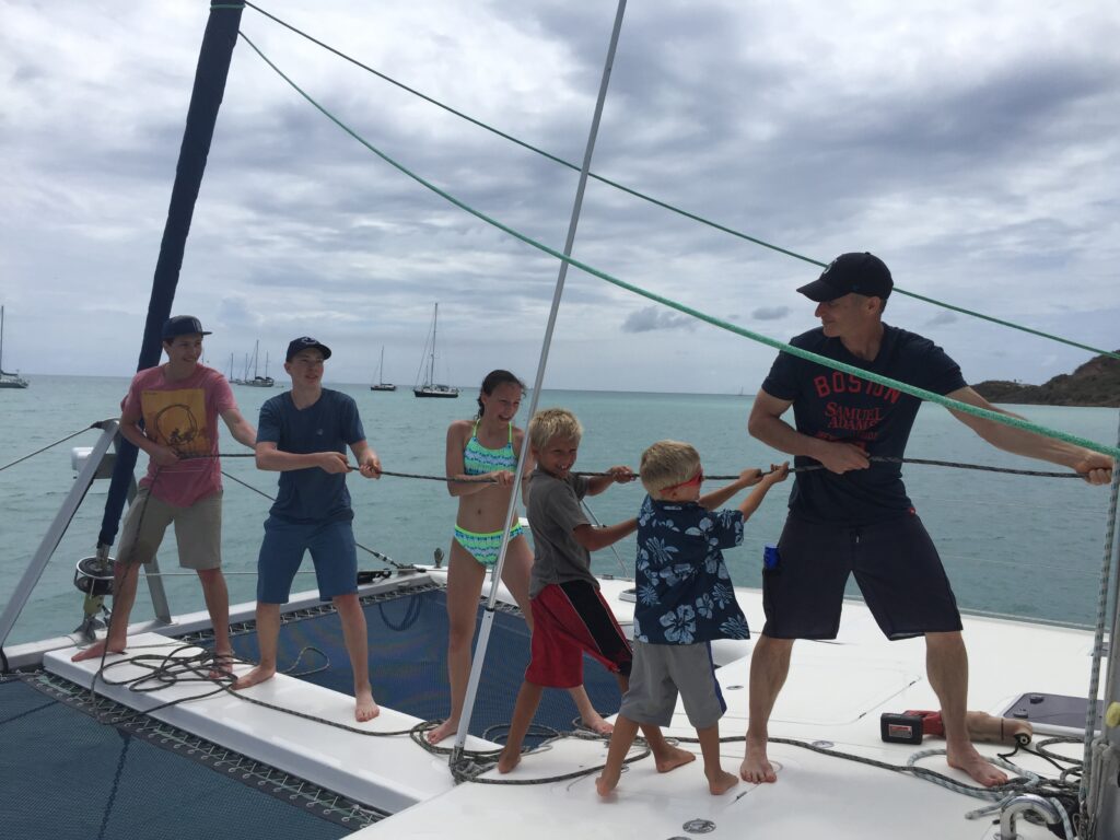 Hosting guests on a sailboat