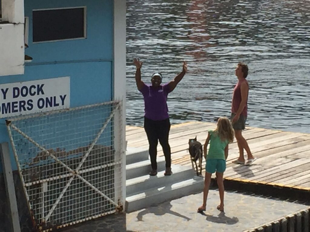 Leaving a Trinidad Boatyard: Send off at the grocery store