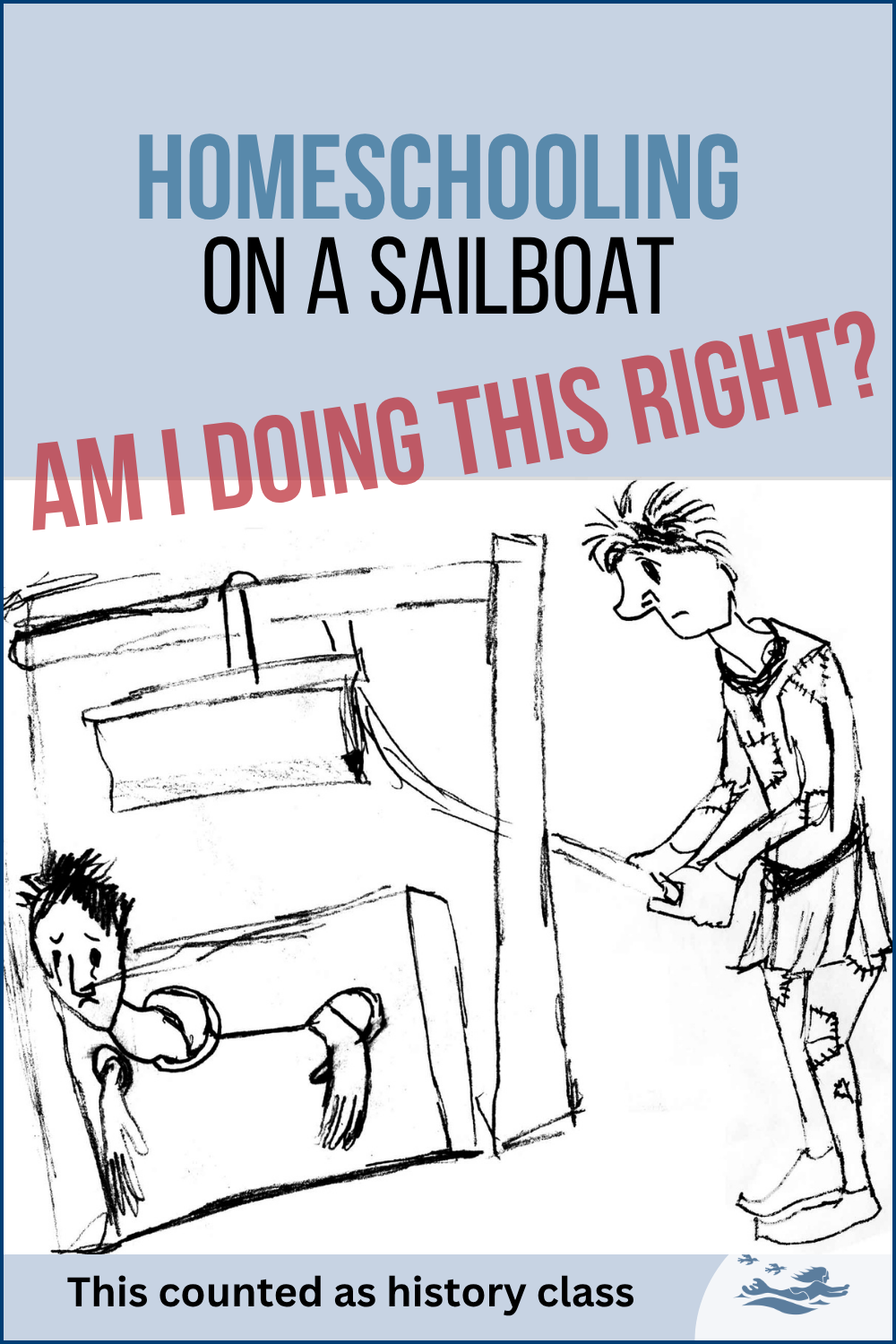 Drawing by Karen of a guillottine