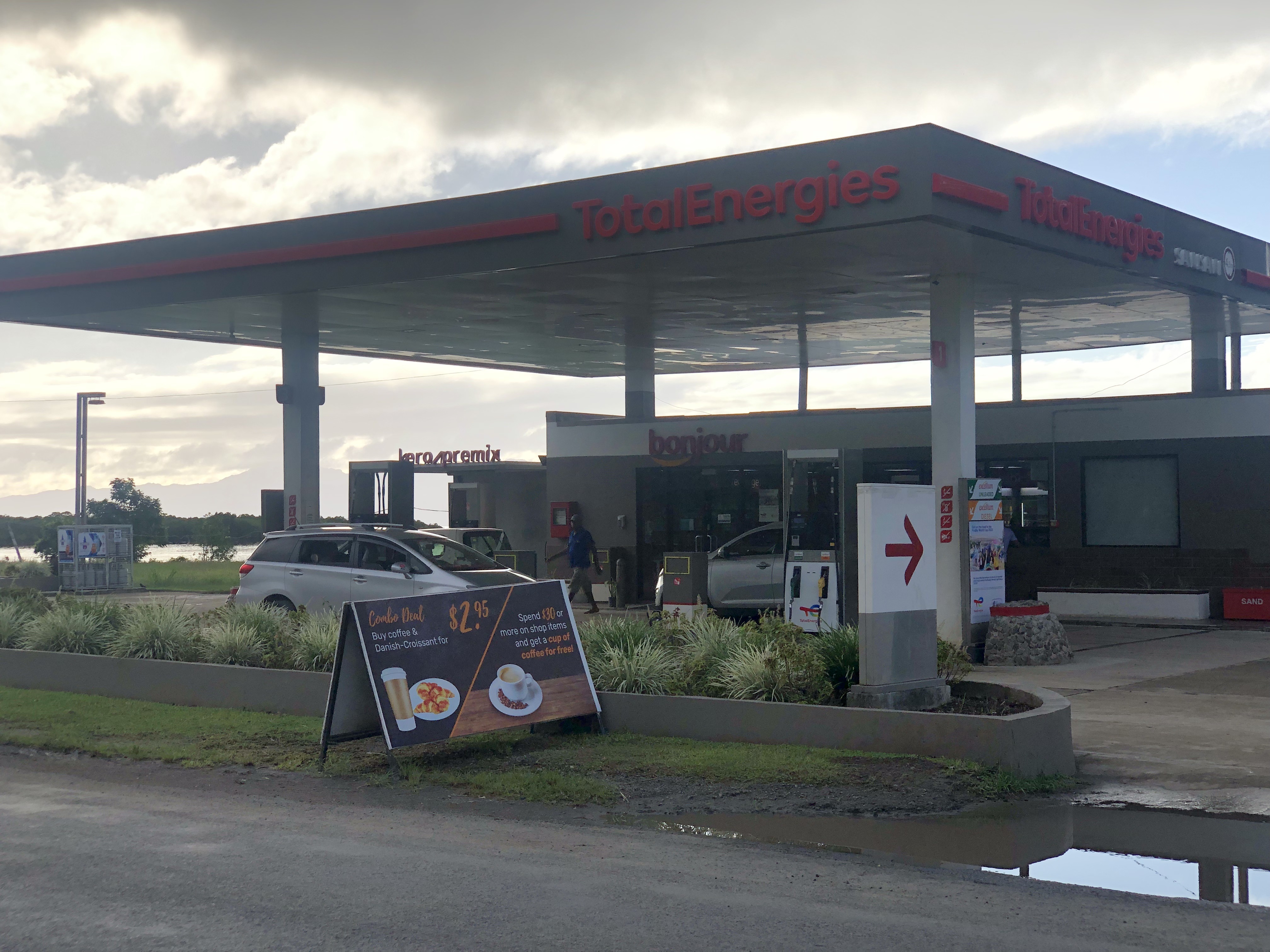 Total Energies Gas Station in Savusavu, Fiji.