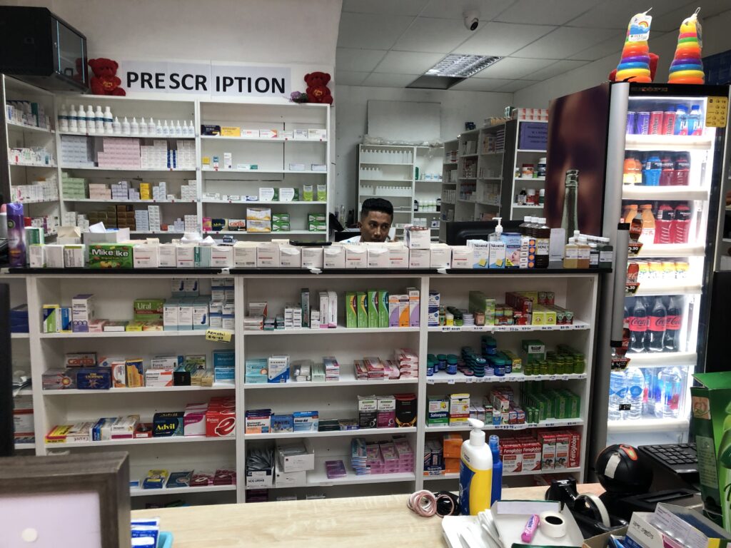 Malaria prevention for sailors: as arranged at Guardian Pharmacy, Savusavu, Fiji.