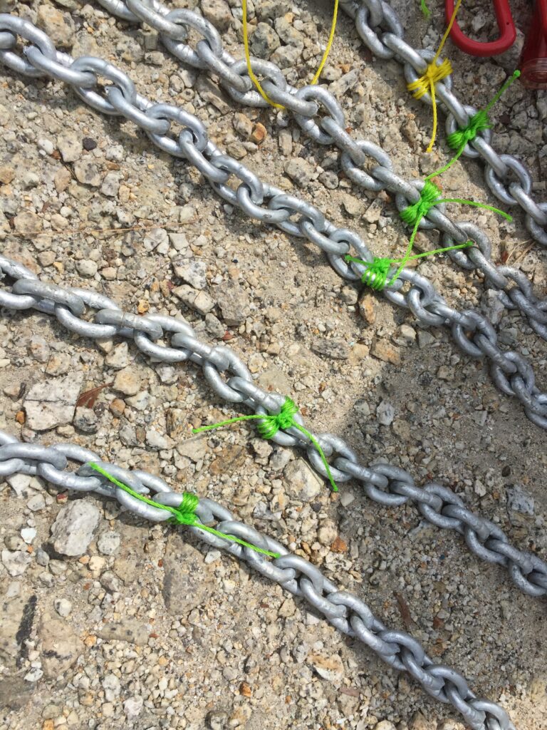 Recently galvanized anchor chain is shiny and pretty, but does it last?
