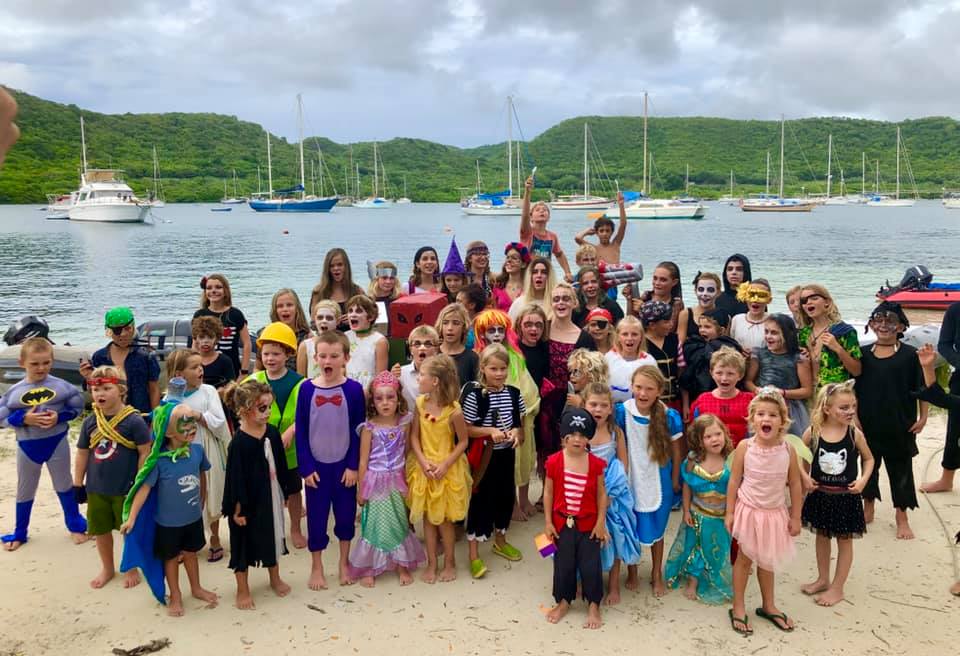 Halloween Photo of "boat kids" in Grenada.