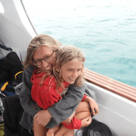 Betty and Karen on the Galapagos Day Trip
