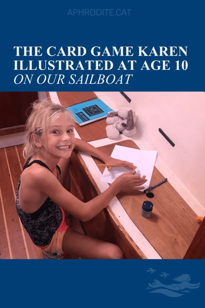 Photo of Karen Escher illustrating the board game the Princess and the P's.