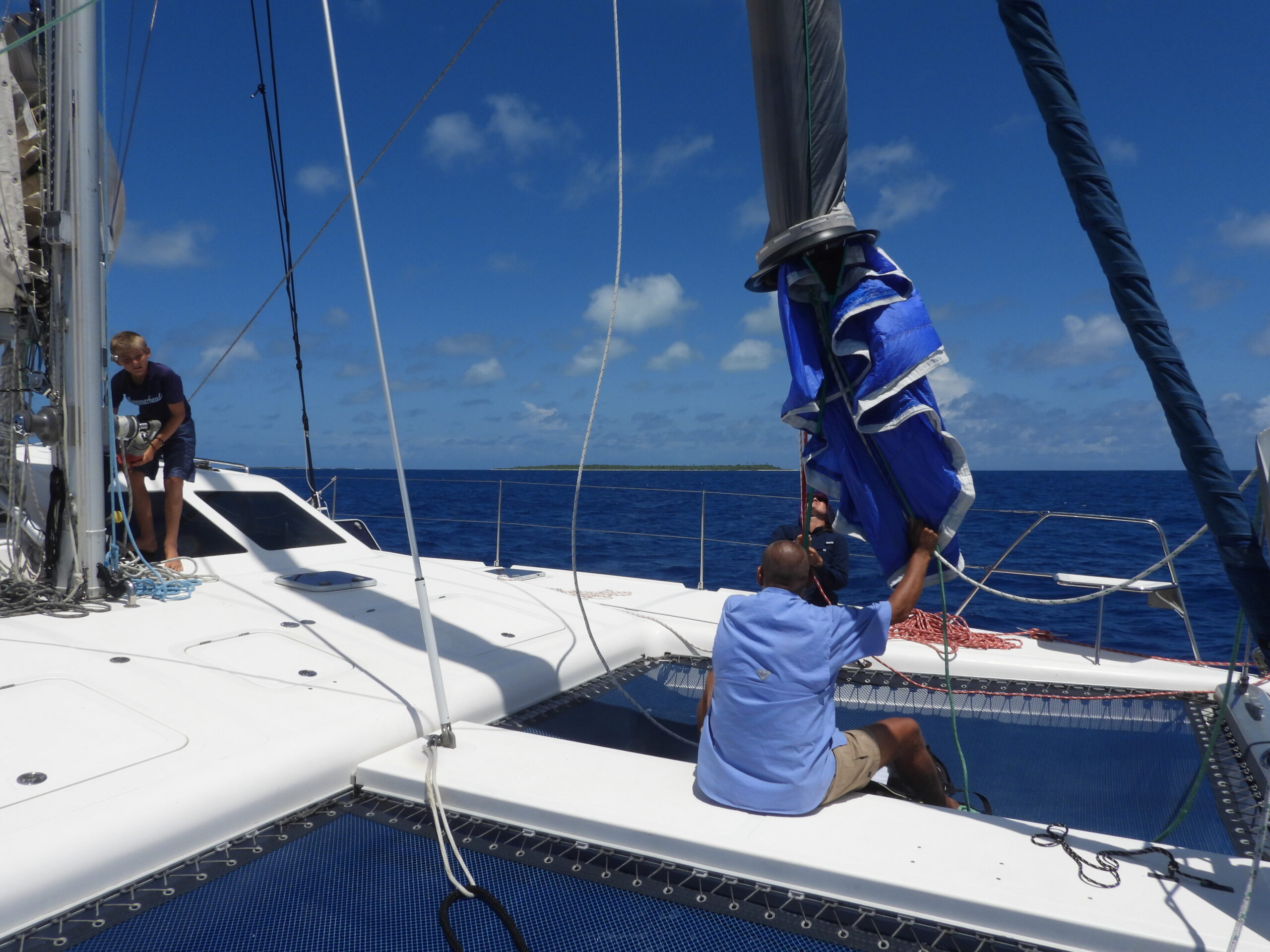 Speeding by Day With Our Downwind Parasailor Sail