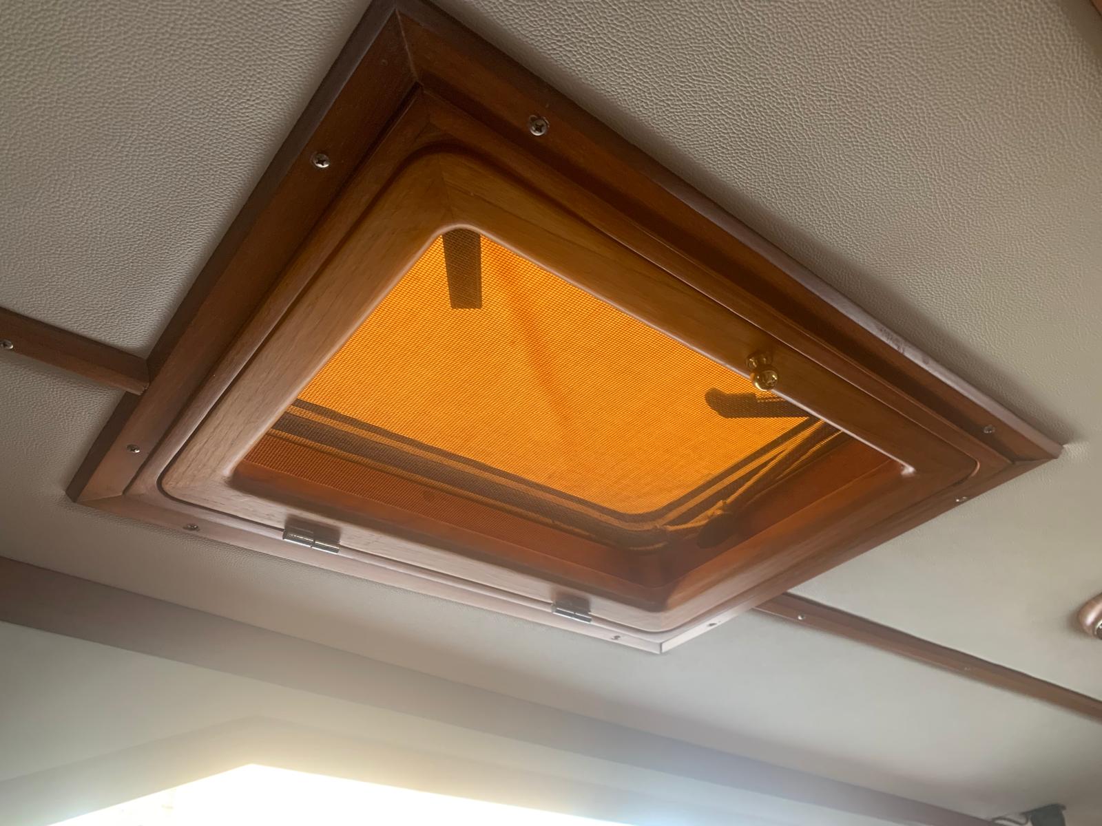 Custom wood trim that we saw on a friend's monohull and adopted for our own St. Francis 50 catamaran, SV Aphrodite.