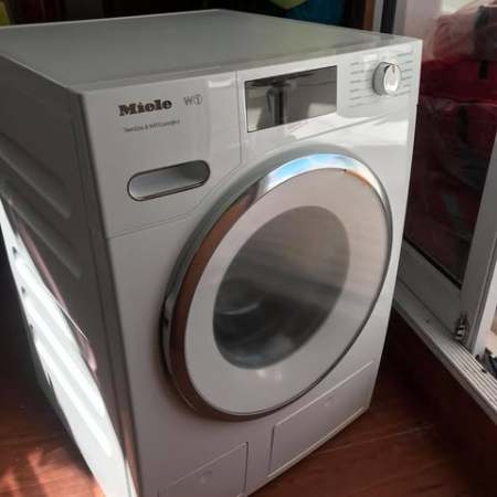 Miele W1 washing machine on SV Aphrodite, a St Francis catamaran.