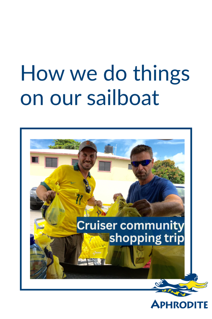 Brazilian friends with their groceries in Puerto Plata after taking a shopping trip together from Luperon, Dominican Republic.