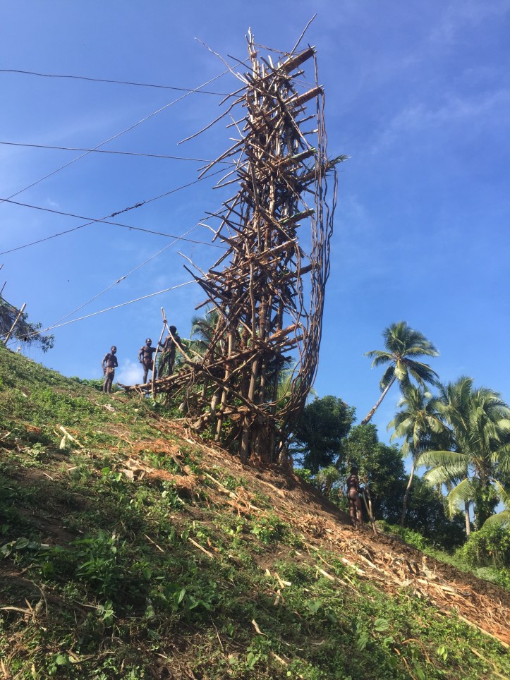 Land diving platform in South Pentecost Island as seen by the crew of SV Aphrodite.