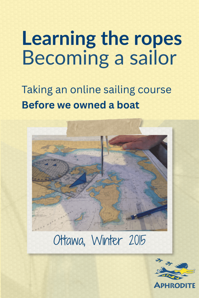 A picture of a chart on a table in our house in Carp, Ontario, which is very near Ottawa.