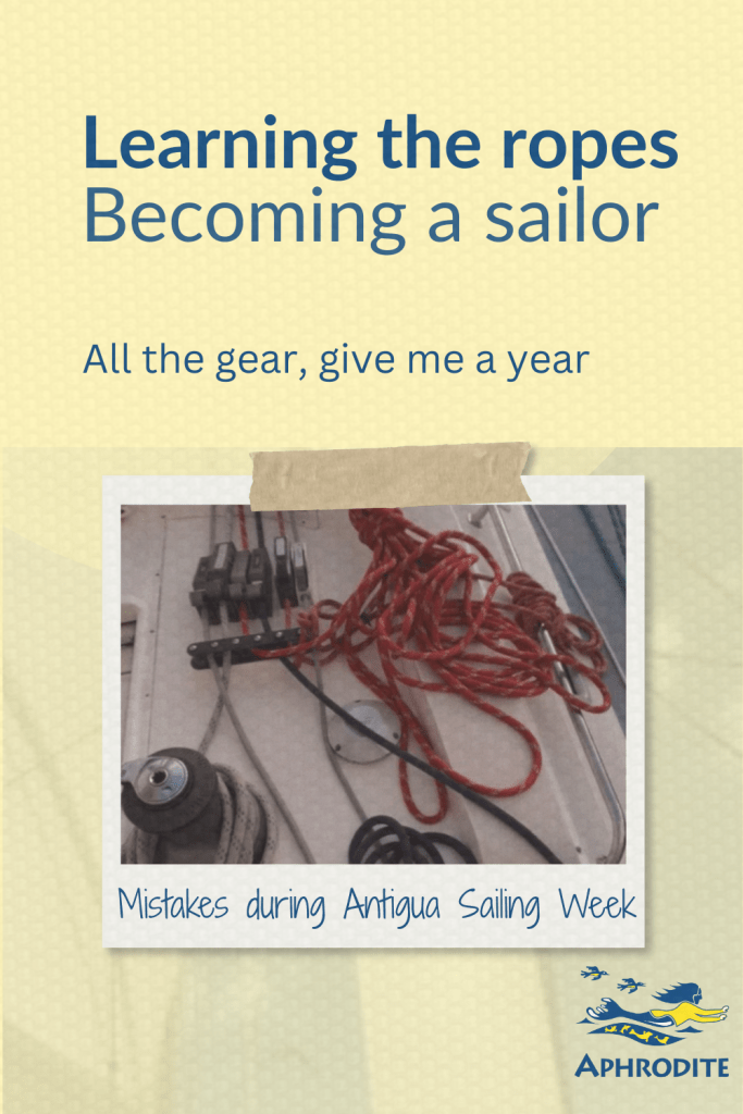 A scene of lines, winches an clutches on a deck - apt because at this point we owned a St. Francis 50 catamaran but it was a lot to absorb. I felt pretty overwhelmed by the magnitude of my decision to sail as a family.