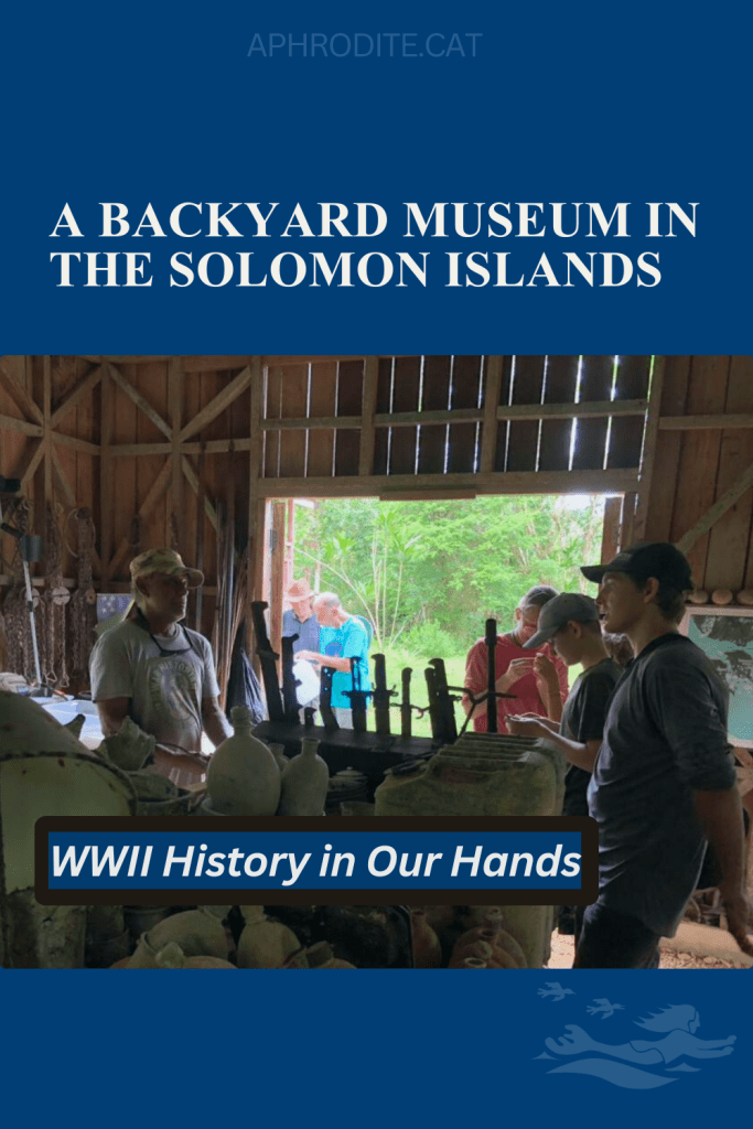 Scene inside the Peter Joseph museum in Munda, Solomon Islands.