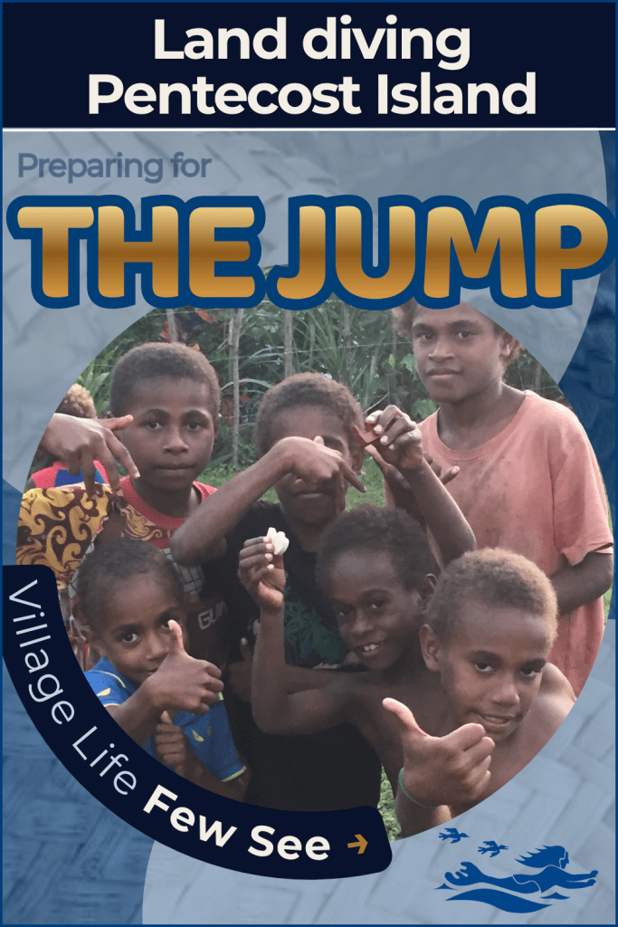 Boys under the age of 12 who are part of a village that arranges land diving on Pentecost Island, Vanuatu.