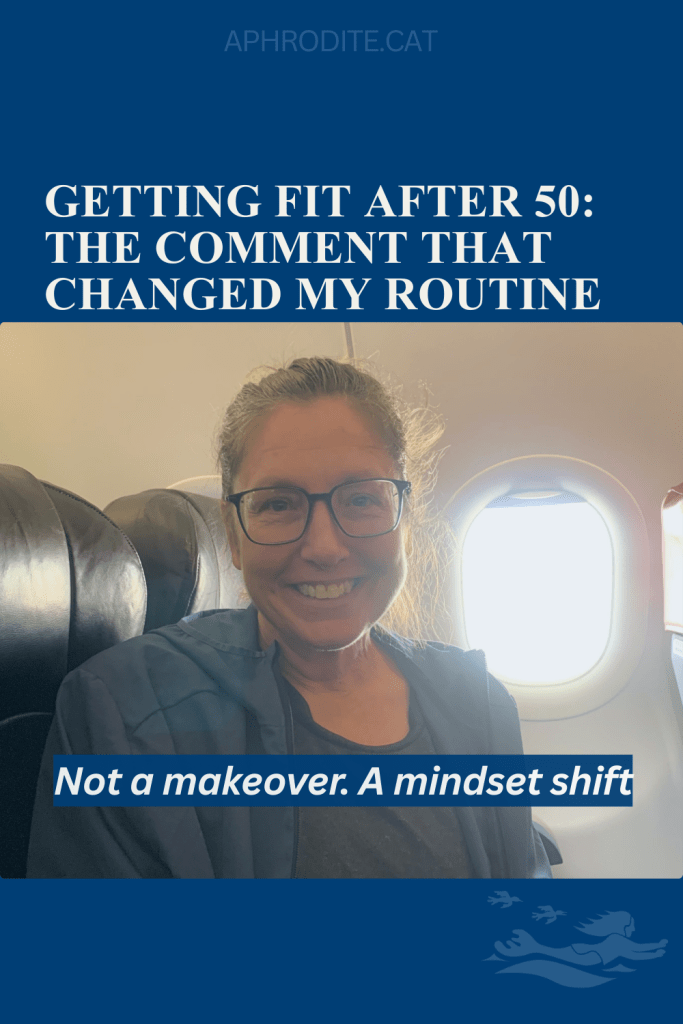 Photo of blog author, Lorraine Escher, in an airplane from Langkawi to Kuala Lumpur for the purpose of trigger finger release surgery.