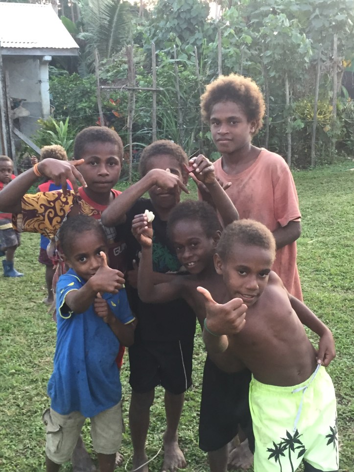 A group of boys in South Pentecost Island.