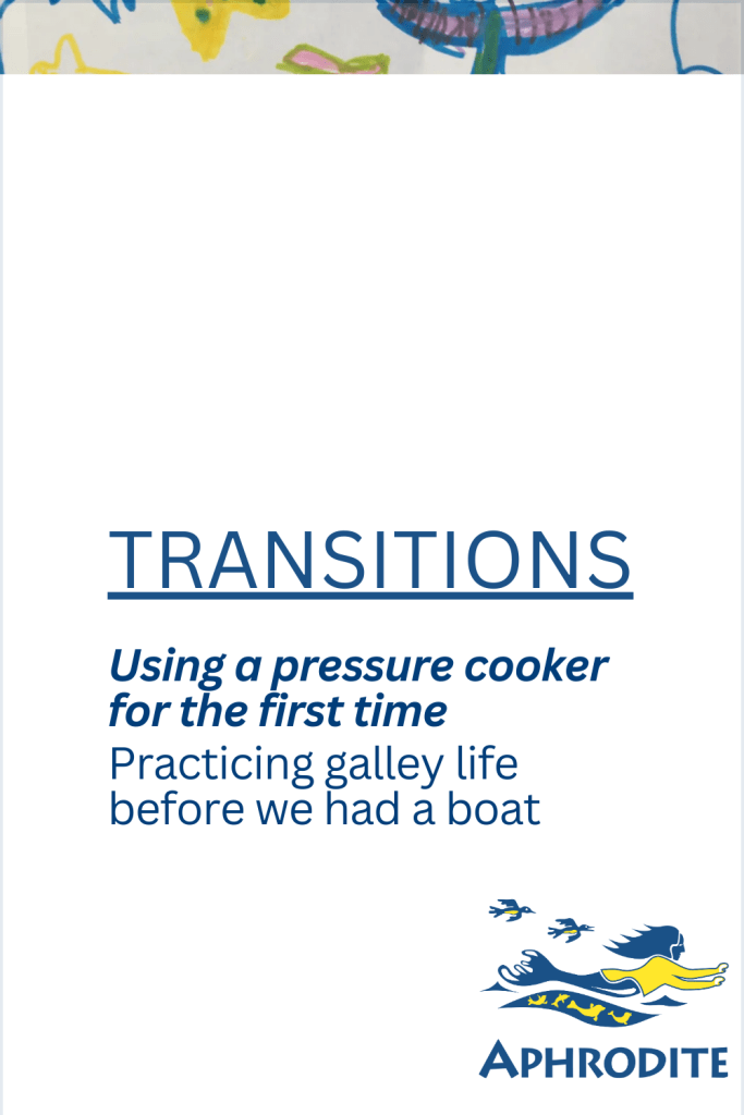 This is a text-based PIN with an early drawing of a mermaid by Karen Escher of SV Aphrodite.