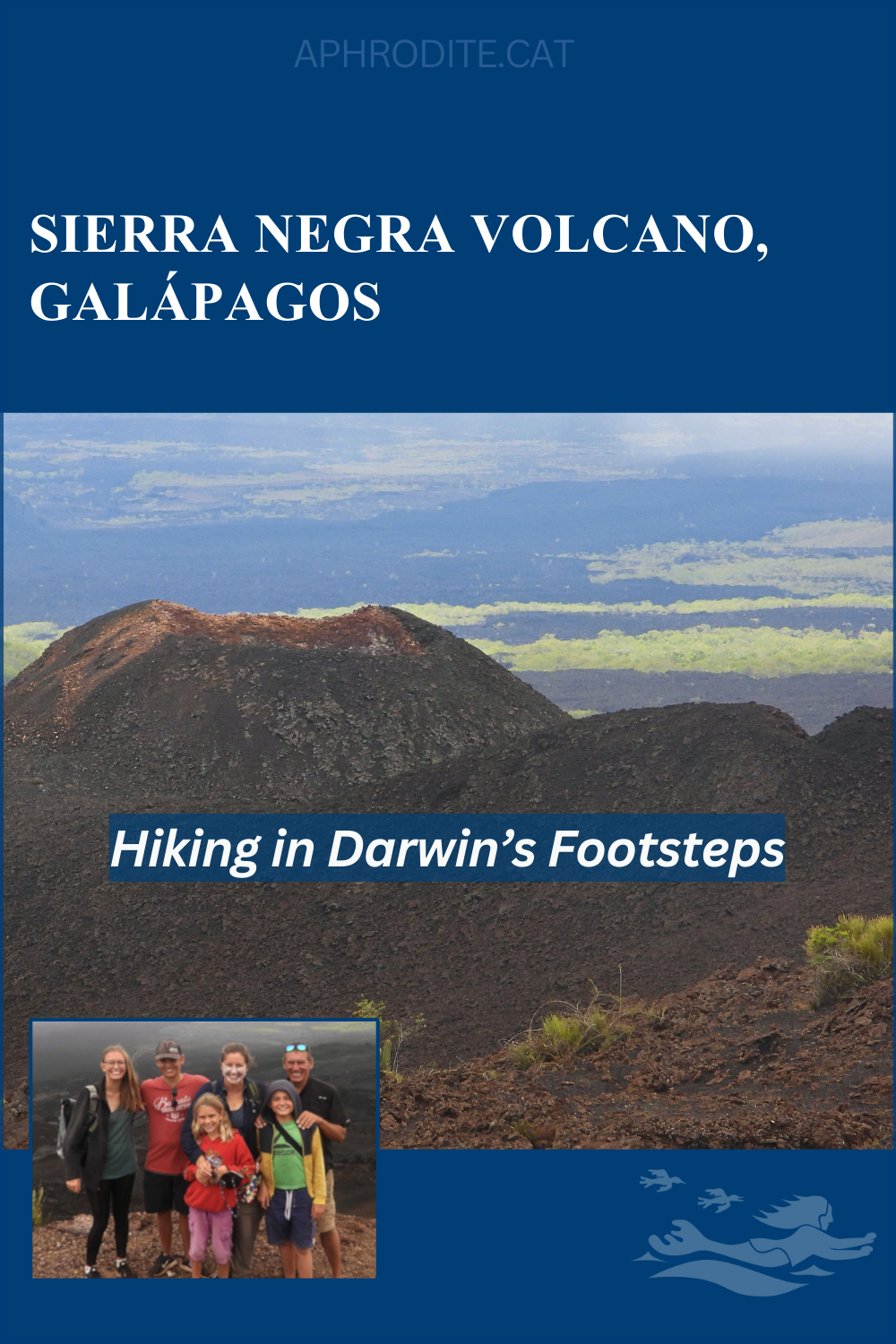 An image of Volcan Chico. Taking a picture of Sierra Negra would be difficult, like taking a picture of Earth on earth instead of outer space. In short, Sierra Negra is big. Here we are in the Galapagos.