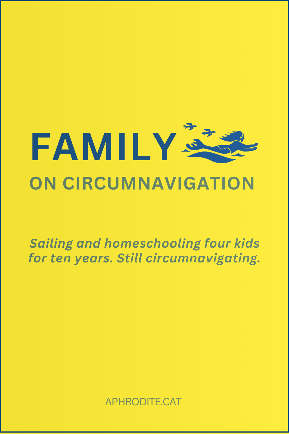 A bright yellow pin inspired by the M&Ms candy ads - Family on Circumnavigation. Have a day filled with sunshine!