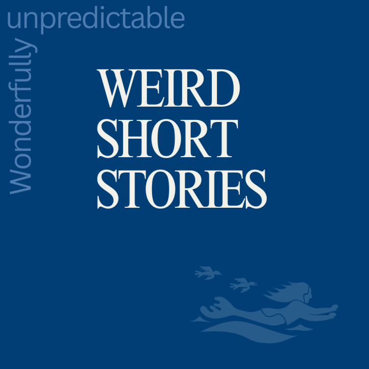 A blue Wierd Short Stories Categories Button