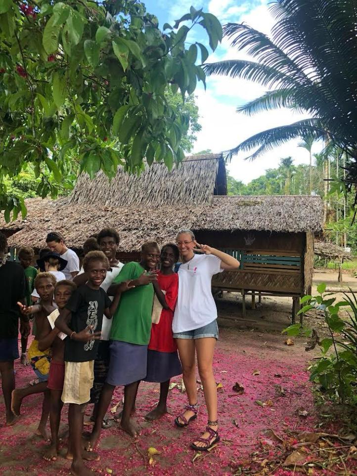 Betty in New Hanover Island, Papua New Guinea as part of the AidOcean medical mission