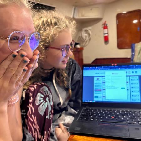 Betty after accepting her university offer in Canada.