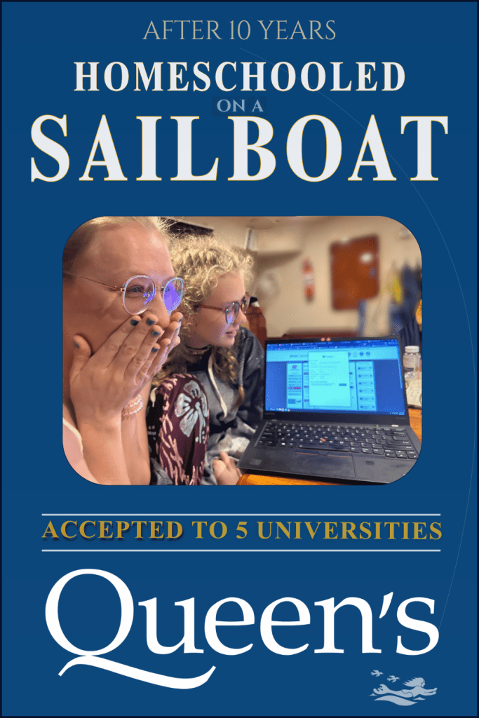 A pin that shows the excitement that Betty felt when she accepted her offer for Life Sciences at Queen's University in Kingston, Ontario.