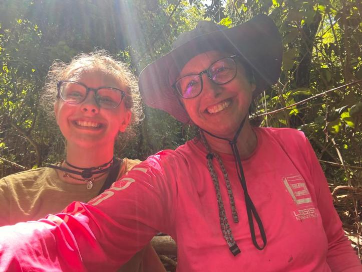 Betty and Karen of SV Aphrodite at the Singha Besar waterfall hike.