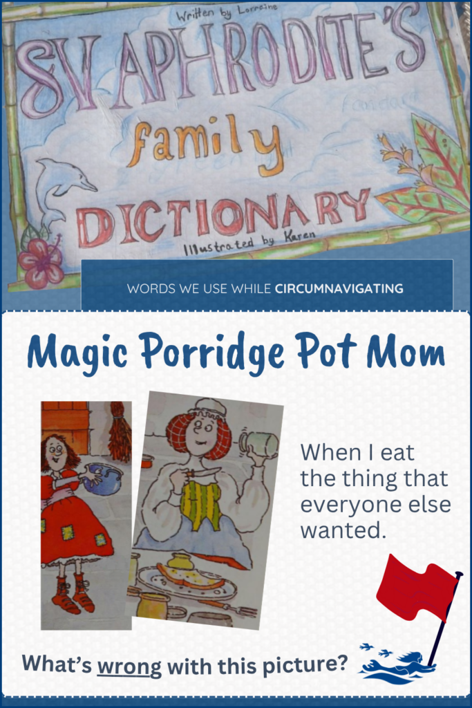 Magic Porridge Pot Mom is a term used in the SV Aphrodite Family Dictionary
