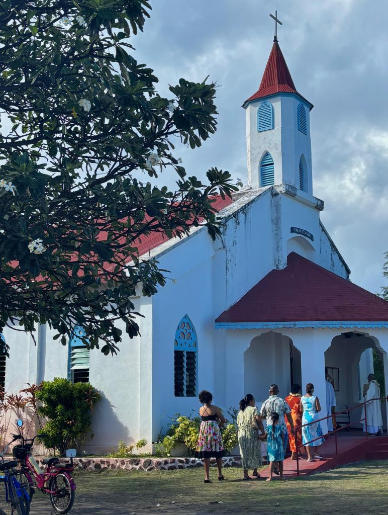 Picture of the Church in North Fakarava, French Polynesia by Paul Escher