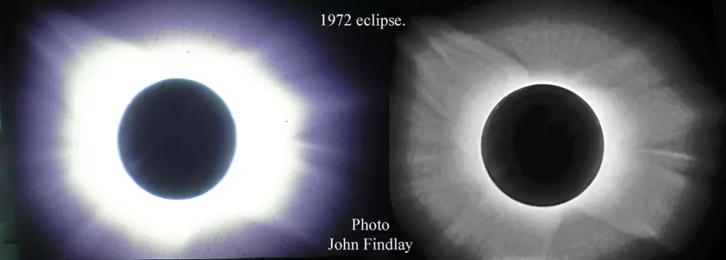 Photo of a solar eclipse from taken by John FIndlay
