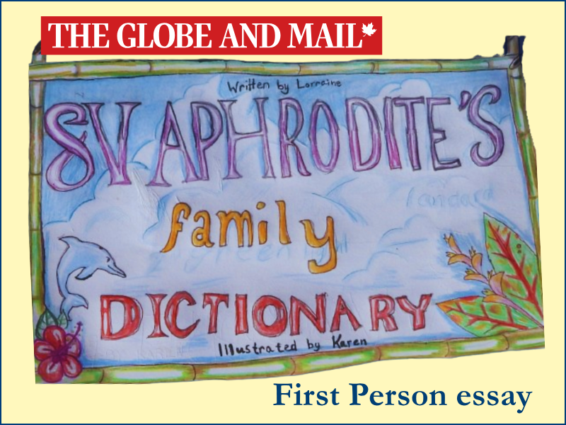 Our Family Dictionary in The Globe and Mail