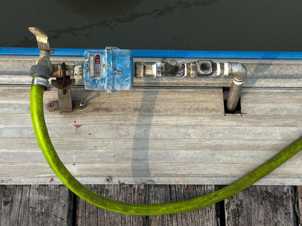 Water hook up at Puau Indah Marina